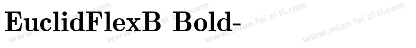EuclidFlexB Bold字体转换